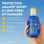NIVEA SUN Sun Cream Spray Protect & Moisture SPF50+ 200ml - Image 3