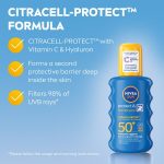 NIVEA SUN Sun Cream Spray Protect & Moisture SPF50+ 200ml - Image 4
