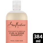 SheaMoisture coconut & hibiscus curl & shine shampoo 384ml